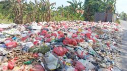 Sampah Menggunung di TPS Liar Tambun Utara Bekasi